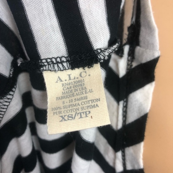 A.L.C Brenton Stripe Harper Twist Back Top Size XS - Picture 7 of 7